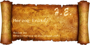 Herzog Enikő névjegykártya